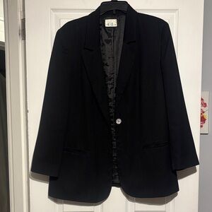 Black Blazer with Single Button